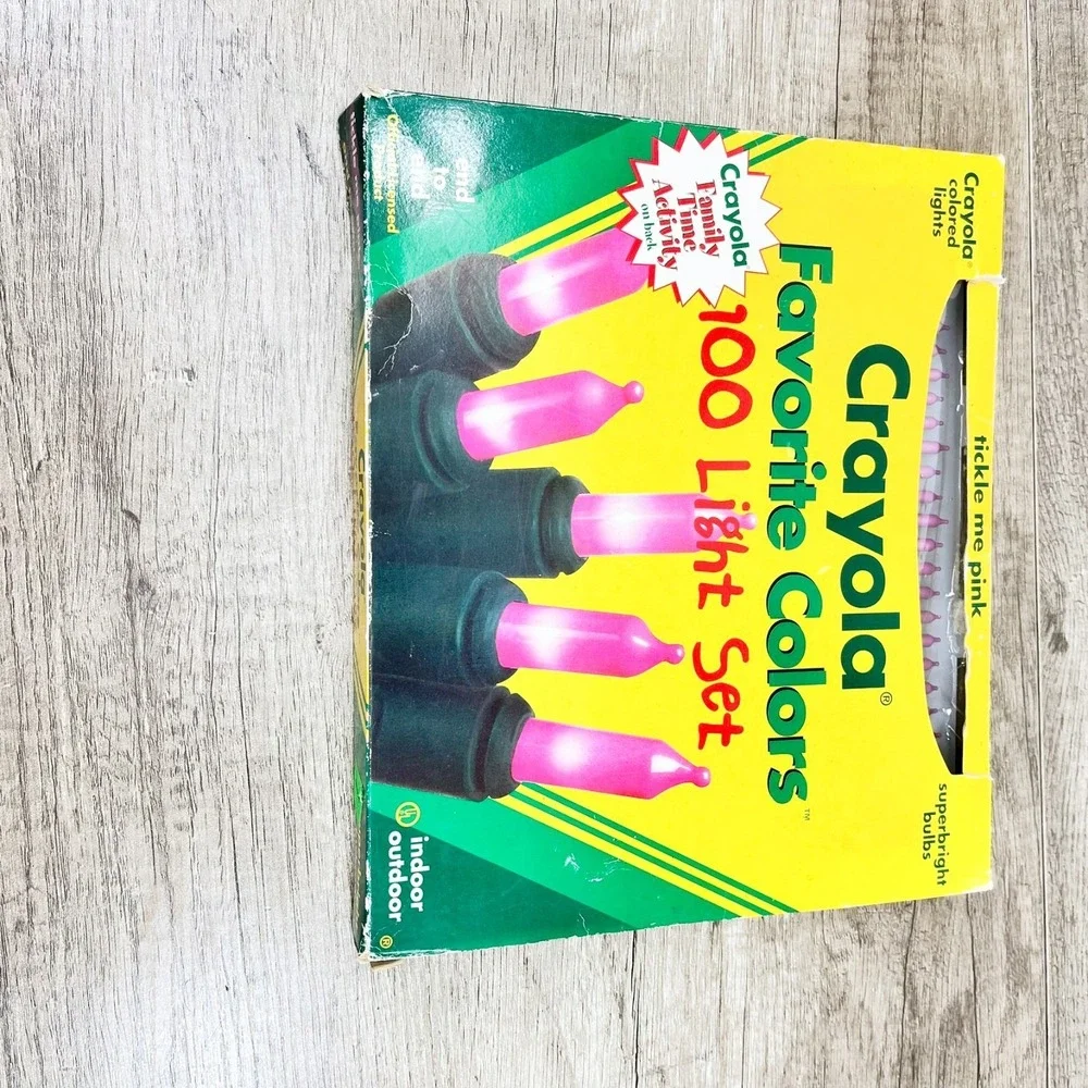 Crayola Favorite‎ Colors 100 Superbright Light Set TICKLE ME PINK 1996